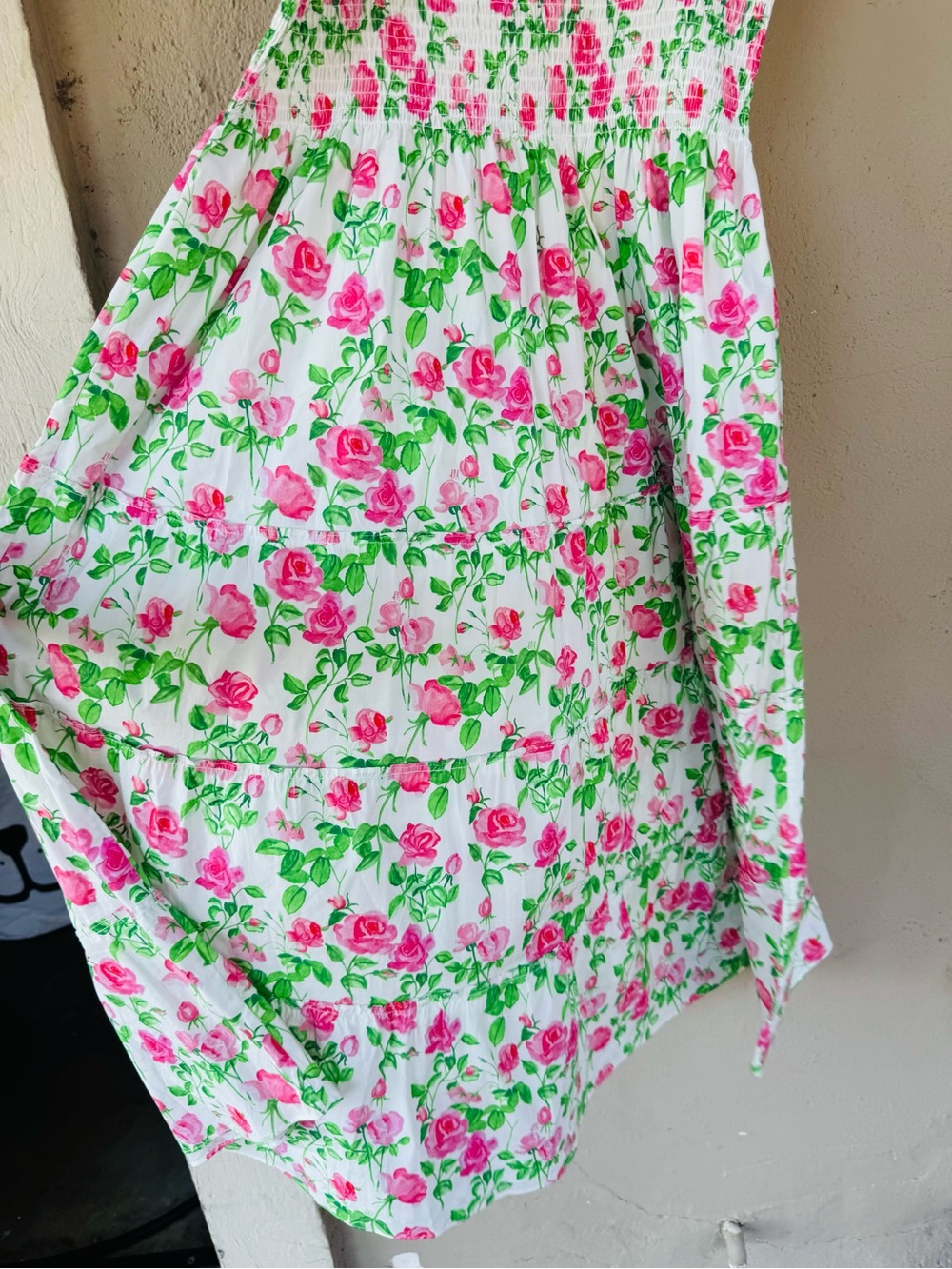 Hill House Home The Ellie Floral Nap Dress Pink Roses Poplin Size XL - Picture 5 of 6